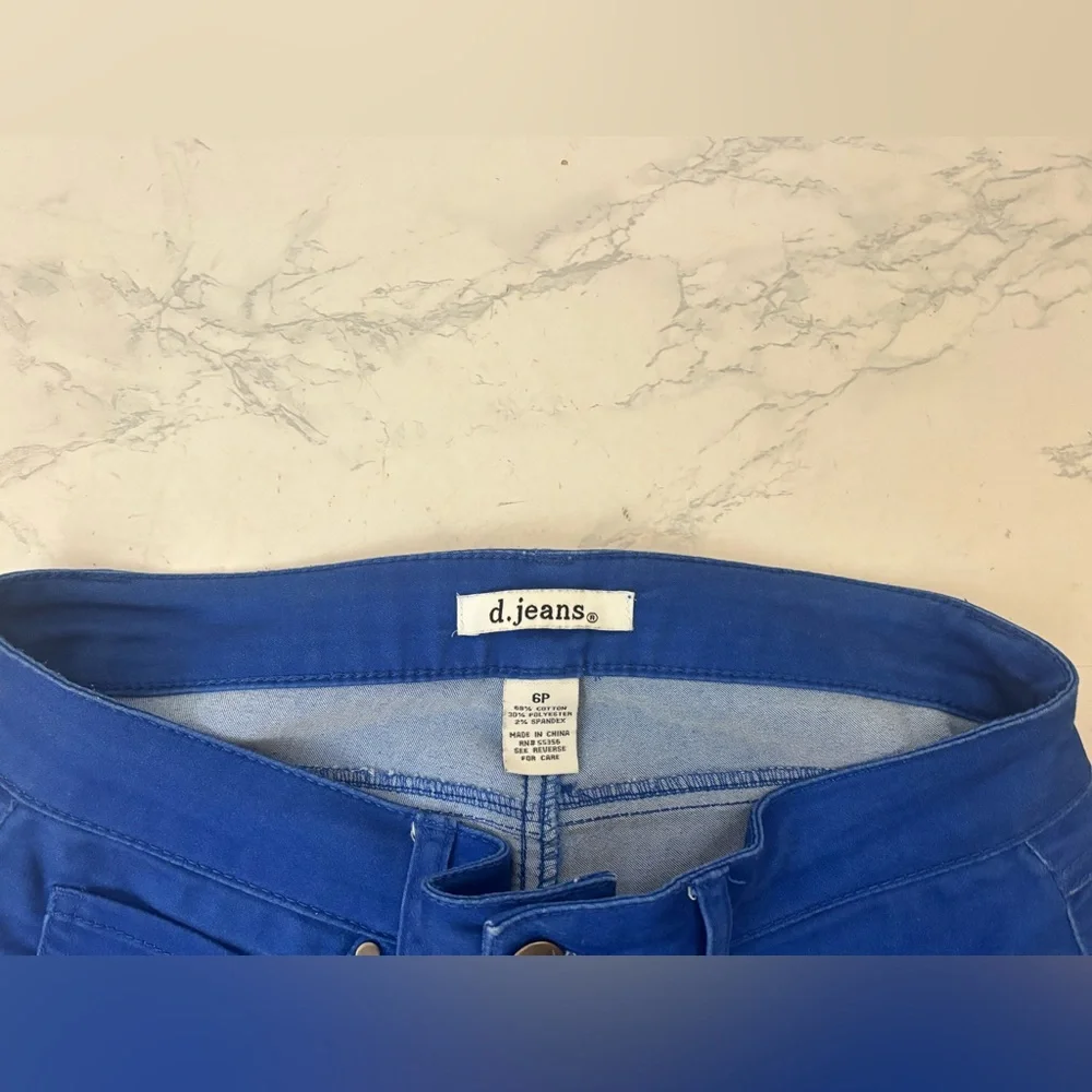 d. jeans Women’s Cotton Jeans Blue Sz 6P Petite Soft Denim Skinny Pockets - Picture 5 of 5